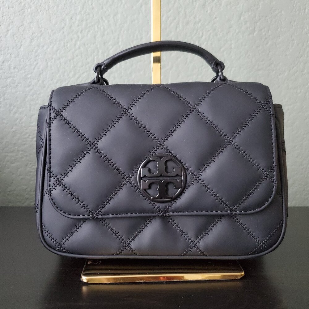 Tory Burch Willa Mini Matte Nylon Top Handle